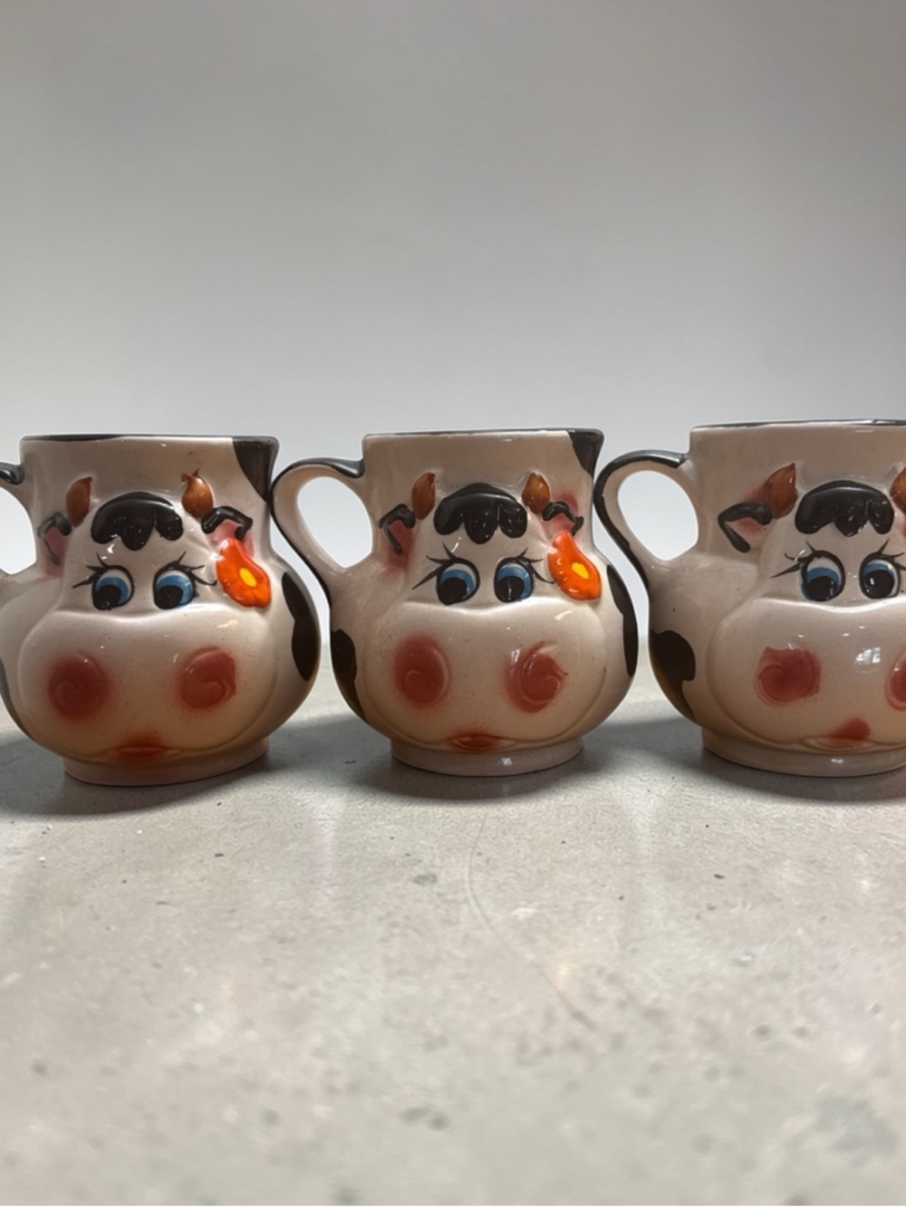 Vintage 70’s Cow & Mushroom Ceramic Coffee Mug Handmade - Picture 3 of 5